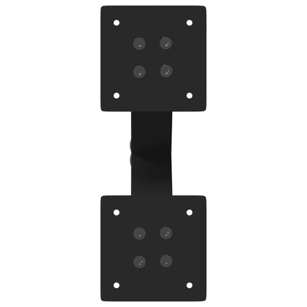 Pieds de table basse en forme de X, 2 pièces, noir, 28 x (42-43) cm, acier - XIOS