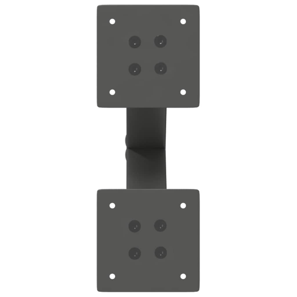 Pieds de table basse en forme de X, 2 pièces, anthracite, 38 x (42-43) cm, acier - XIOS
