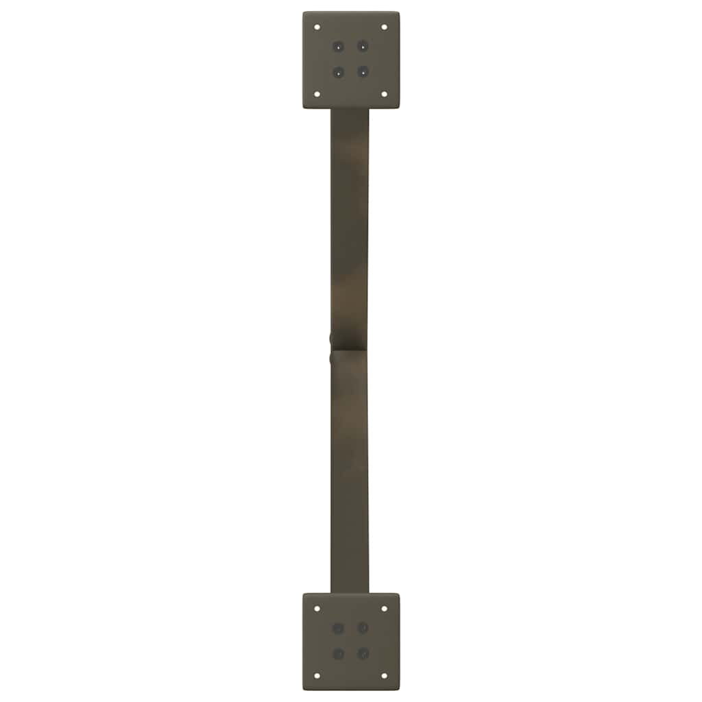 Pieds de table basse en forme de X, 2 pièces, acier naturel, 70 x (42-43) cm - XIOS