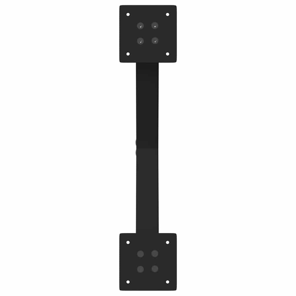 Pieds de table à manger forme de X 2 pcs noir 50x(72-73) cm Pieds de table vidaXL