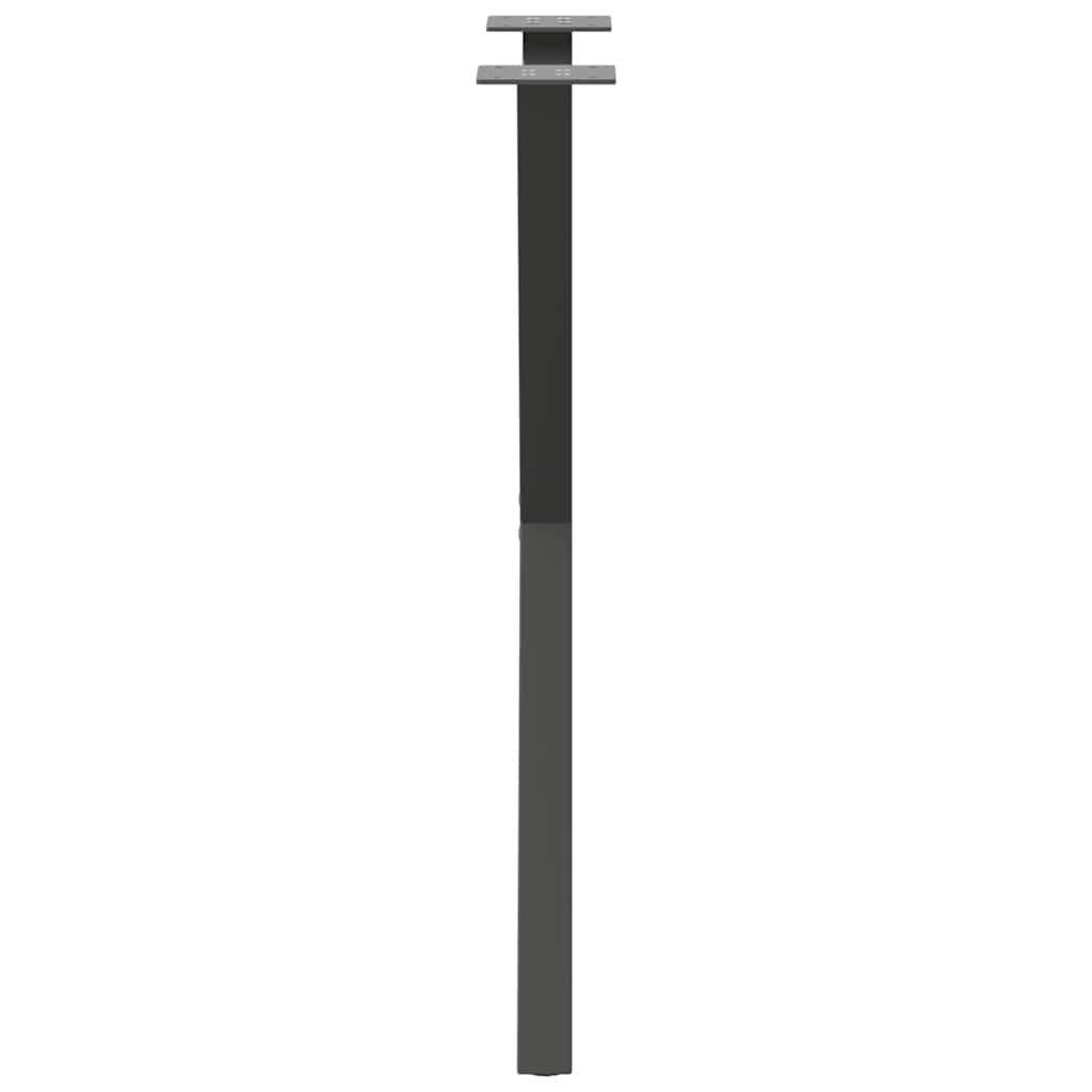 Pieds de table à manger en forme de X 2 pièces Anthracite 50 x (72-73) cm Acier - XIOS