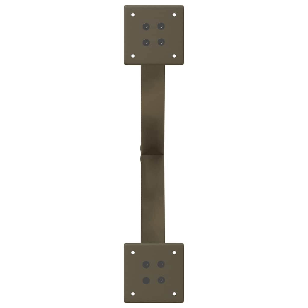 Pieds de table à manger en forme de X, 2 pièces, acier naturel, 50 x (72-73) cm - XIOS