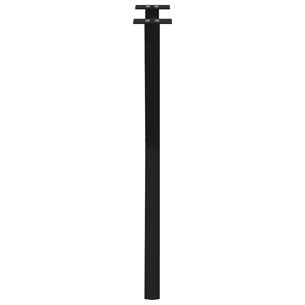 Pieds de table à manger en forme de X, 2 pièces, noir, 57 x (72-73) cm, acier - XIOS