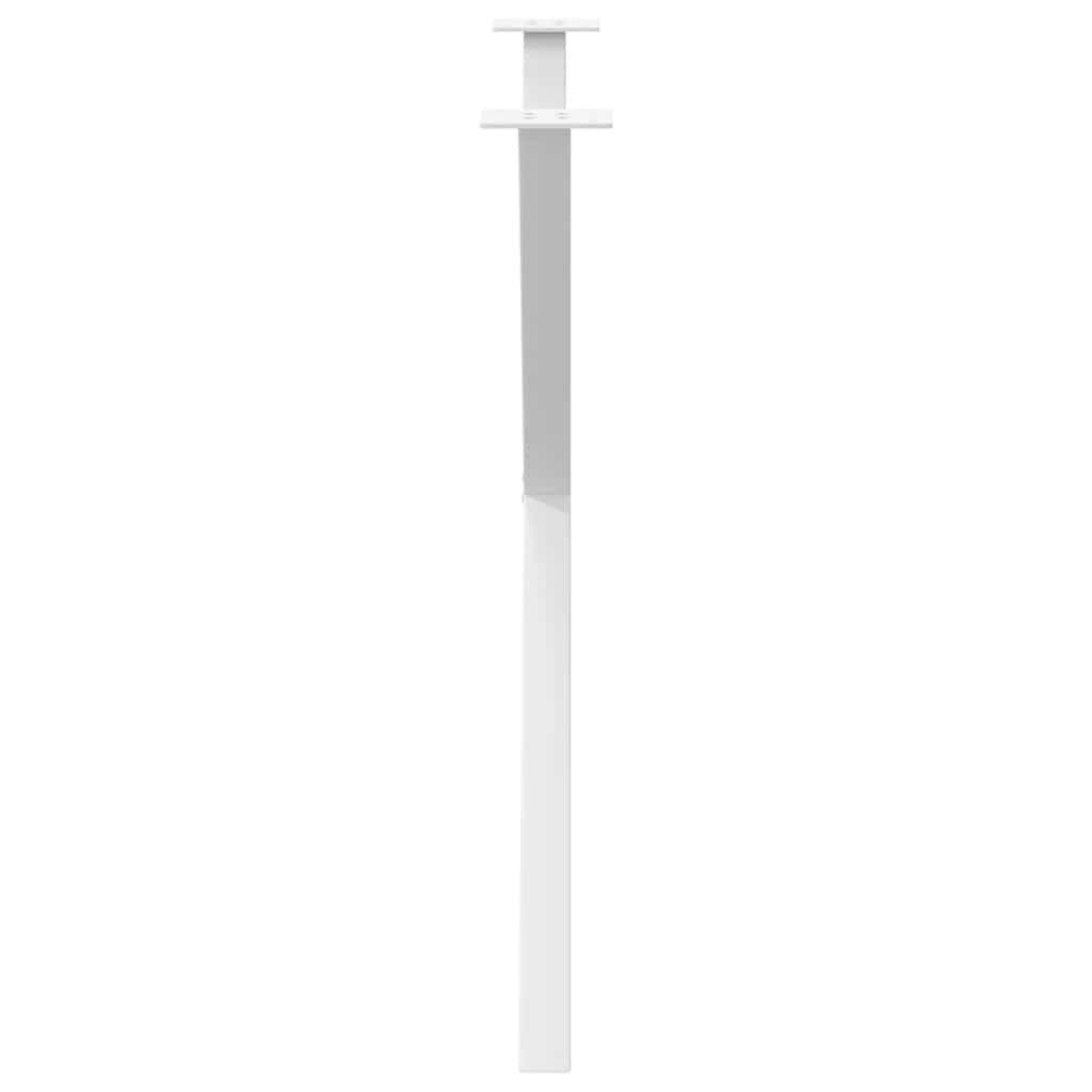 Pieds de table à manger en forme de X, 2 pièces, blanc, 90 x (72-73) cm, acier - XIOS