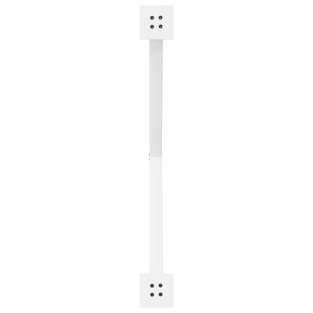 Pieds de table à manger en forme de X, 2 pièces, blanc, 90 x (72-73) cm, acier - XIOS