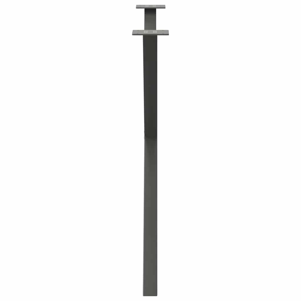 Pieds de table à manger en forme de X 2 pièces Anthracite 90 x (72-73) cm Acier - XIOS