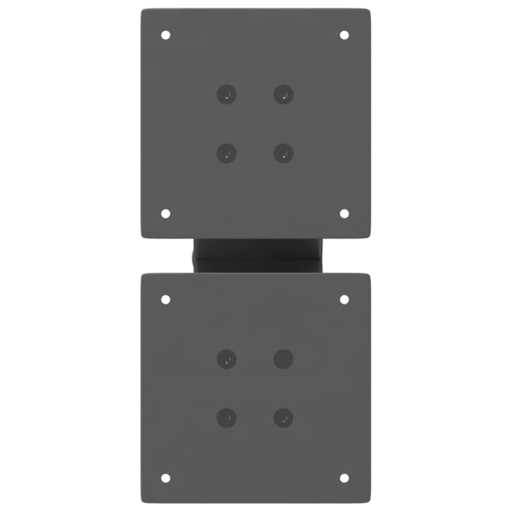 Pieds de table basse en forme de X, 2 pièces, anthracite, 30 x (30-31) cm, acier - XIOS