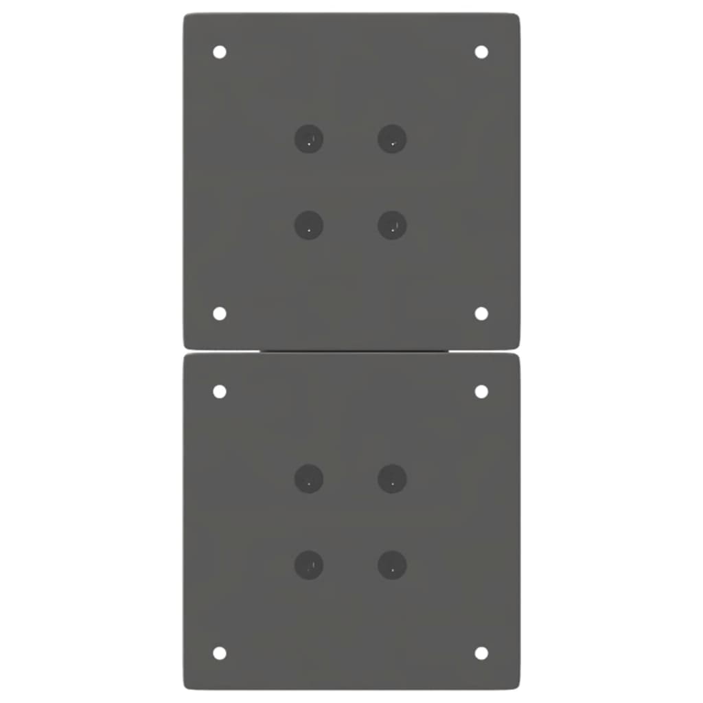 Pieds de table basse en forme de X, 2 pièces, anthracite, 28 x (42-43) cm, acier - XIOS