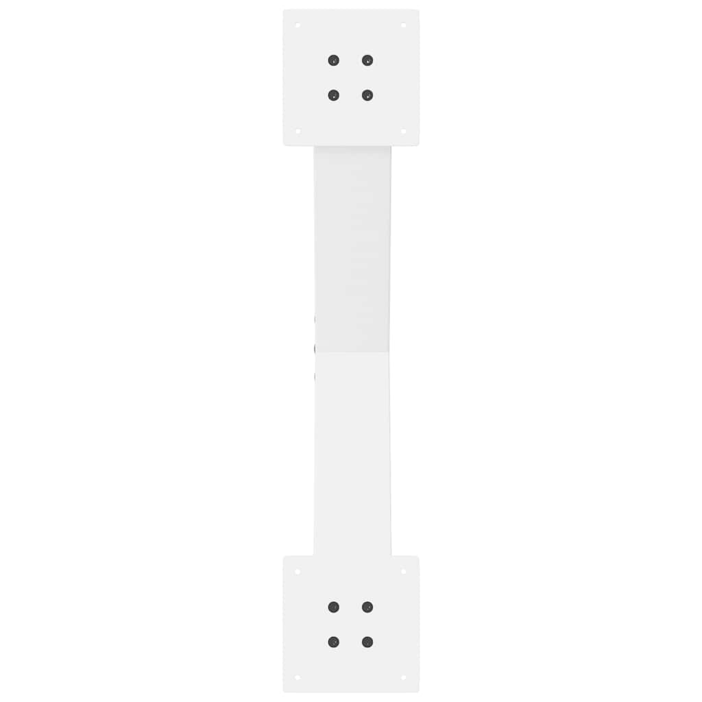 Pieds de table basse en forme de X, 2 pièces, blanc, 70 x (42-43) cm, acier - XIOS