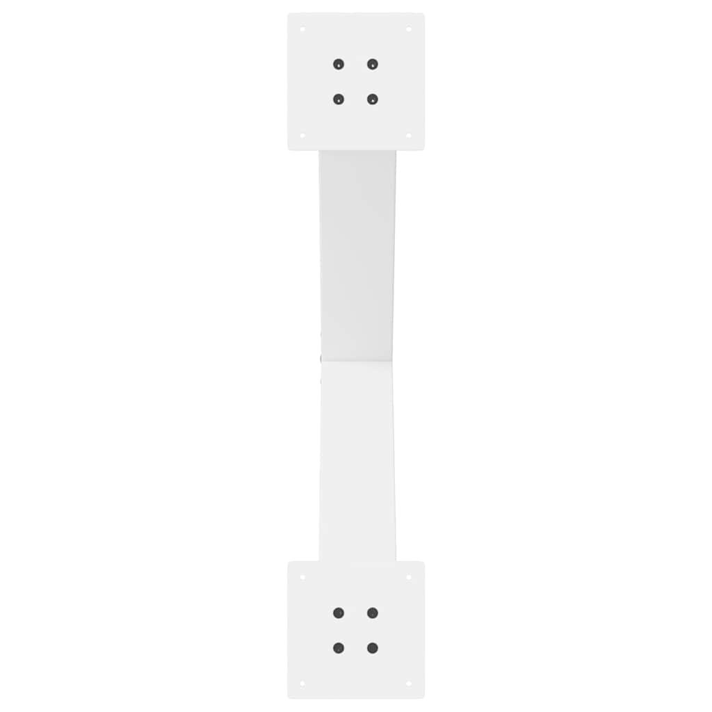 Pieds de table à manger en forme de X, 3 pièces, blanc, 80 x (72-73) cm, acier - XIOS