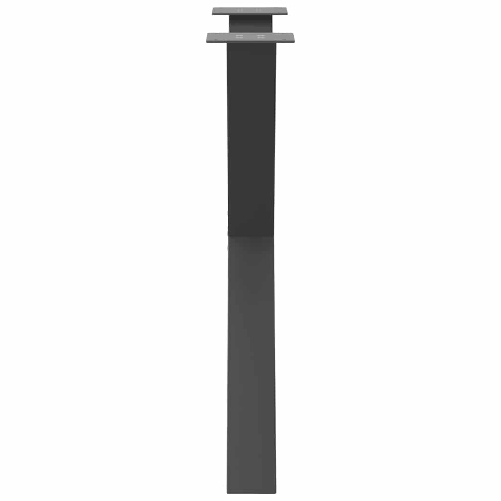 Pieds de table à manger en forme de X 3 pièces Anthracite 80 x (72-73) cm Acier - XIOS