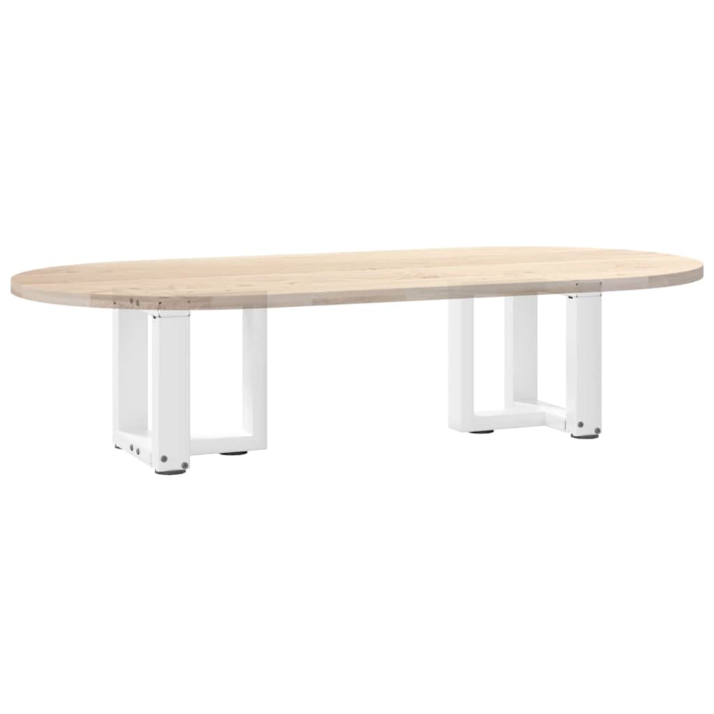 Pieds de table basse en T, 2 pièces, blanc, 30 x 25 x (30-31) cm, acier - XIOS