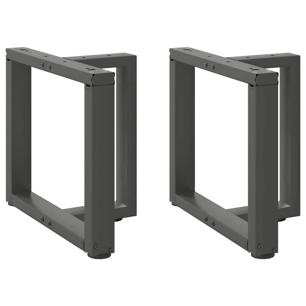 Pieds de table basse forme de T 2pcs anthracite 50x25x(42-43)cm Pieds de table vidaXL