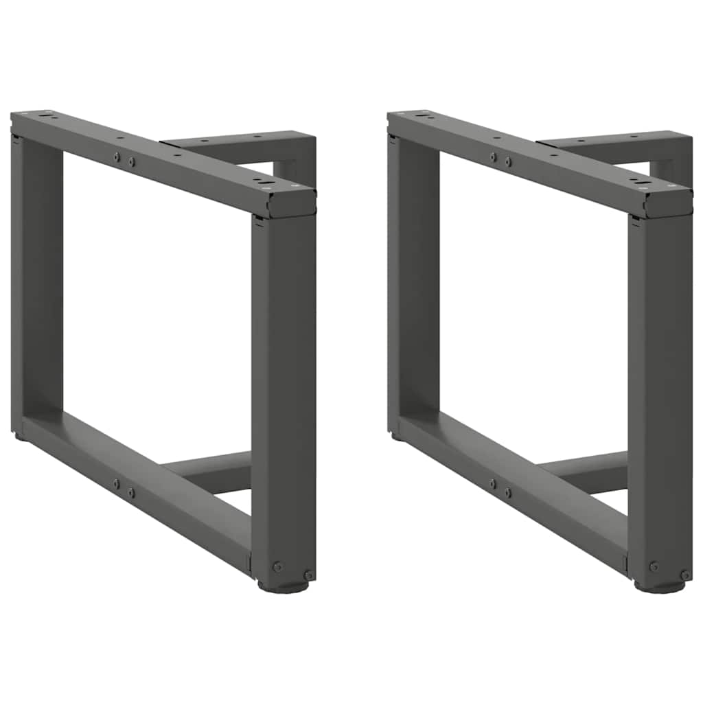 Pieds de table basse forme de T 2pcs anthracite 60x25x(42-43)cm Pieds de table vidaXL