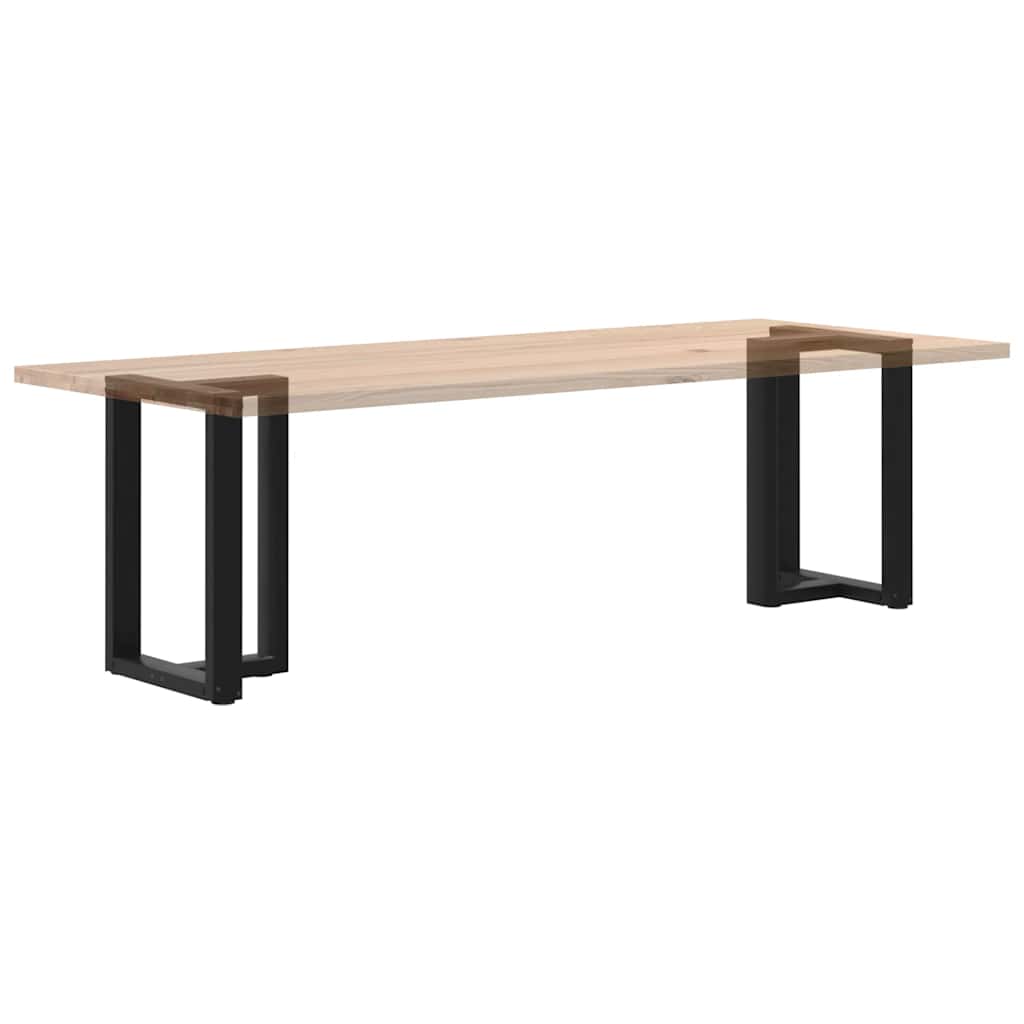 Pieds de table à manger en T, 2 pièces, noir, 50 x 35 x (72-73) cm, acier - XIOS