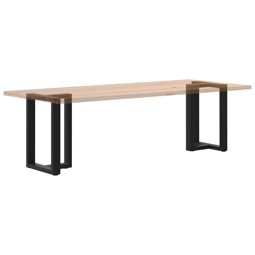 Pieds de table à manger en T, 2 pièces, noir, 60 x 35 x (72-73) cm, acier - XIOS