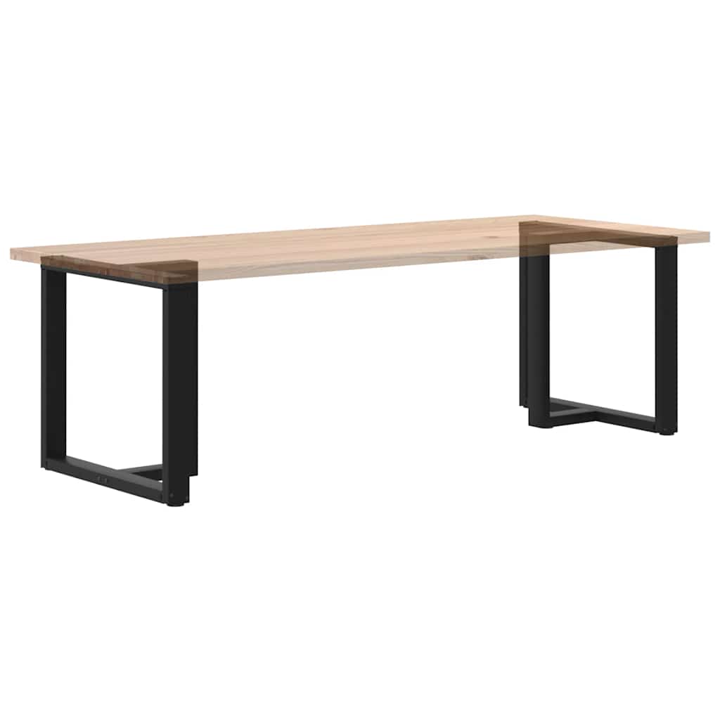 Pieds de table à manger en T, 2 pièces, noir, 70 x 35 x (72-73) cm, acier - XIOS