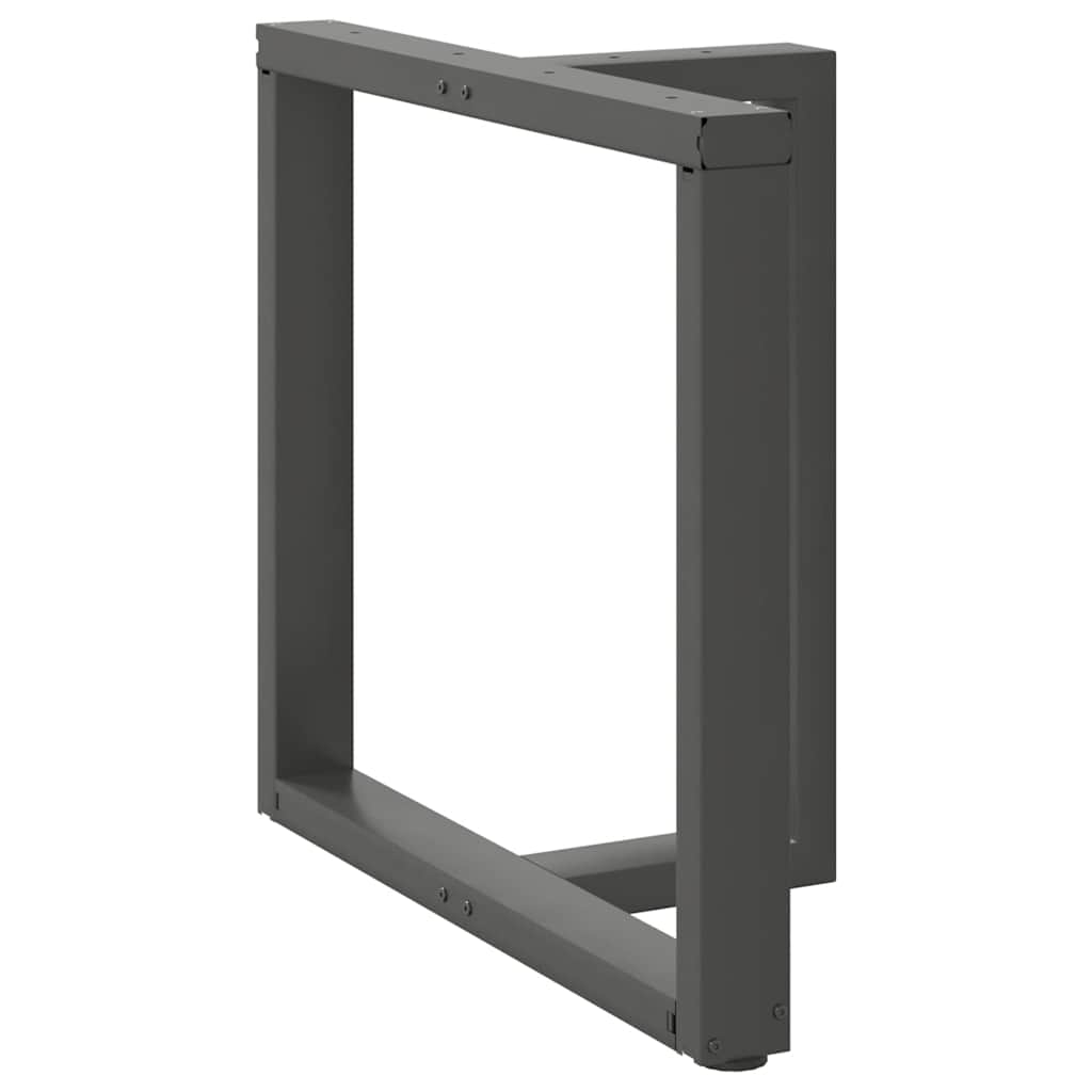 Pieds de table à manger en T 2 pièces Anthracite 80 x 35 x (72-73) cm Acier - XIOS
