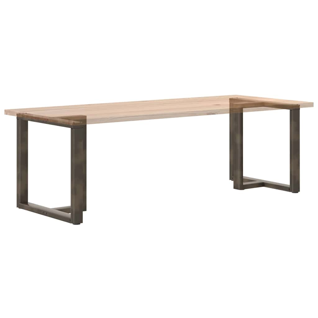 Pieds de table à manger en T, 2 pièces, noir, 80 x 35 x (72-73) cm, acier - XIOS