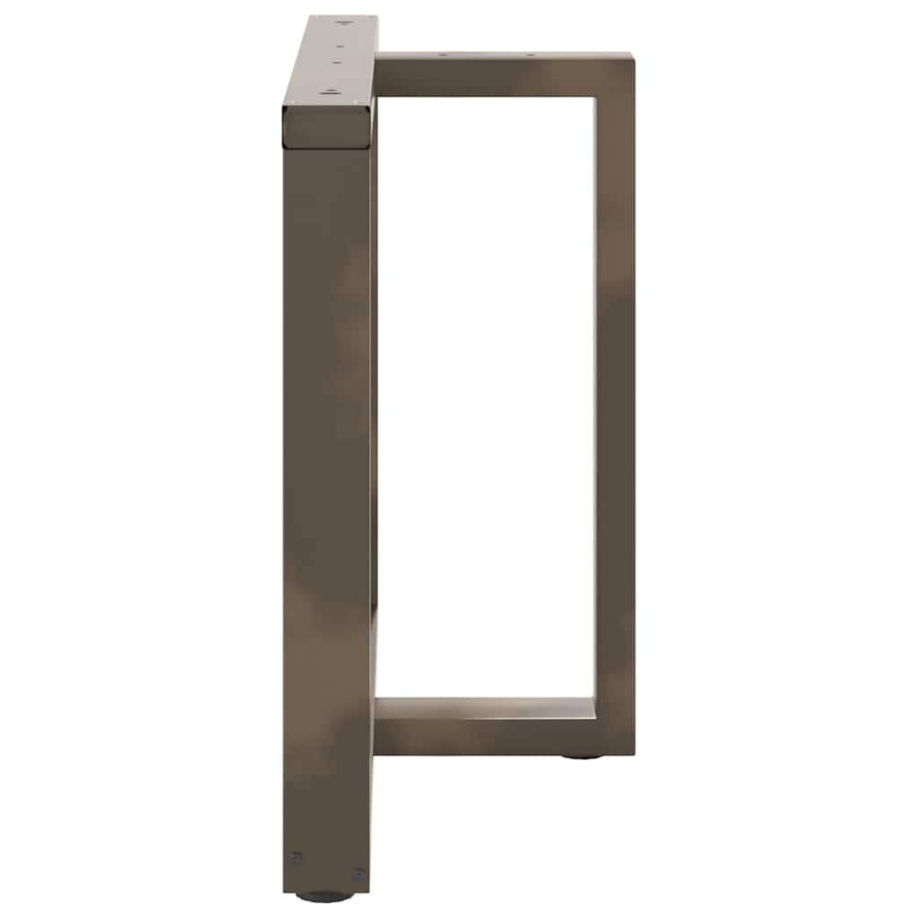 Pieds de table à manger en T 2 pièces Noir 90x35x(72-73) cm Acier - XIOS