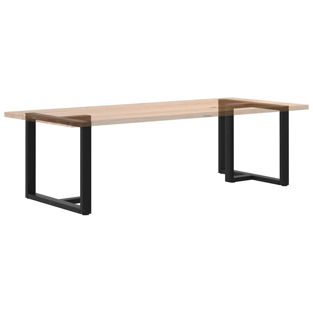 Pieds de table à manger en T, 2 pièces, noir, 100 x 35 x (72-73) cm, acier - XIOS