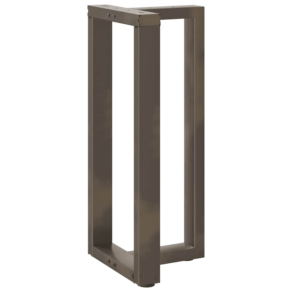 Pieds de table de bar en forme de T, 2 pièces, noir, 40 x 35 x (90-91) cm, acier - XIOS