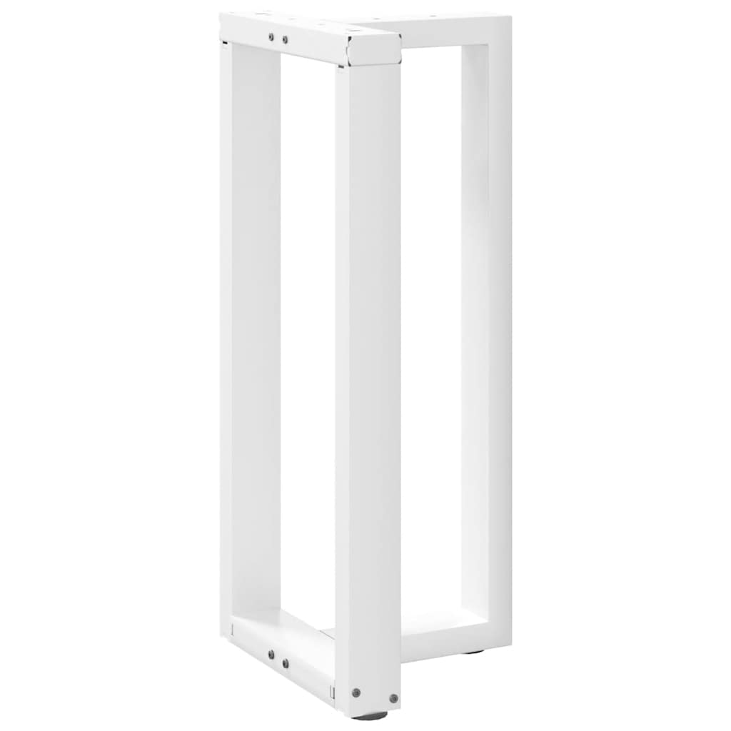 Pieds de table de bar en T, 2 pièces, blanc, 50 x 35 x (90-91) cm, acier - XIOS