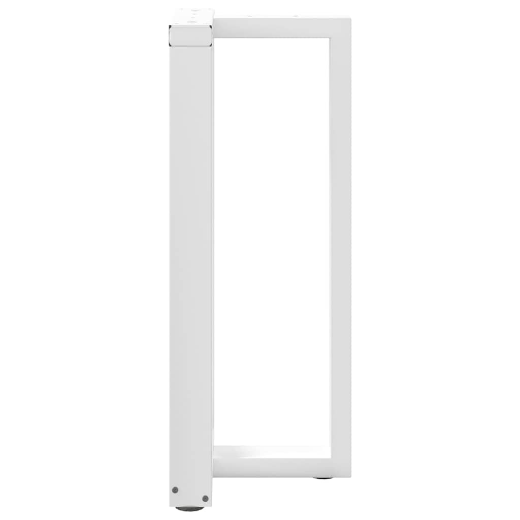 Pieds de table de bar en T, 2 pièces, blanc, 50 x 35 x (90-91) cm, acier - XIOS