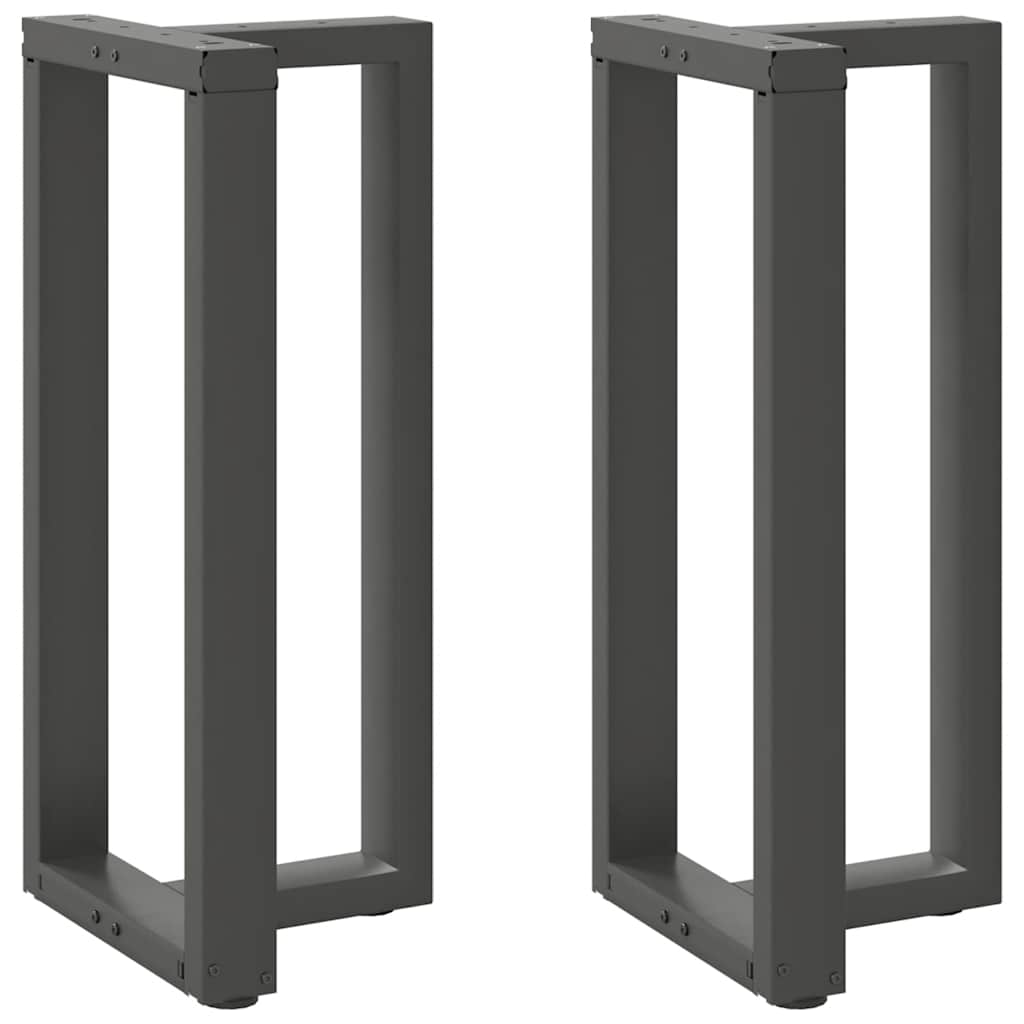 Pieds de table de bar forme de T 2 pcs anthracite acier Pieds de table vidaXL