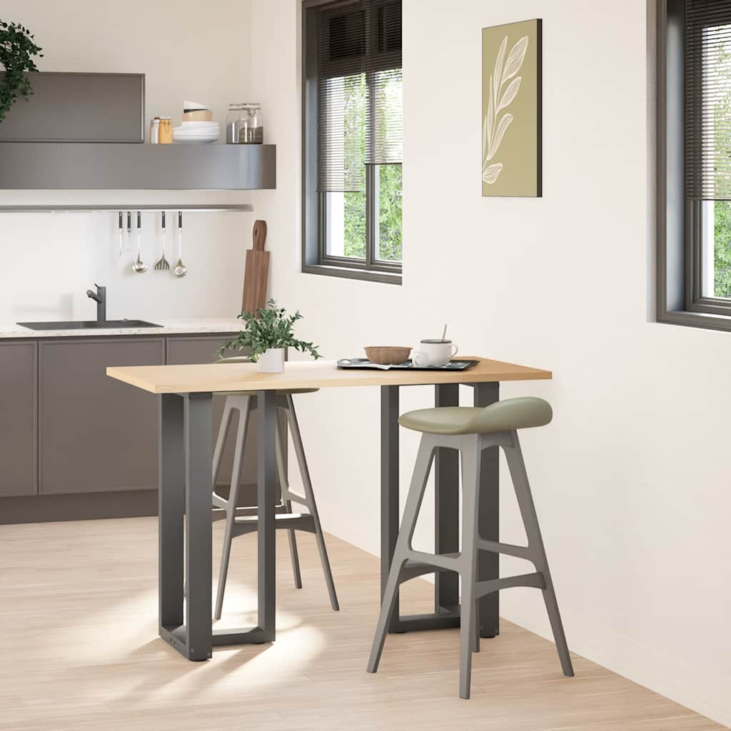 Pieds de table de bar forme de T 2 pcs anthracite acier Pieds de table vidaXL