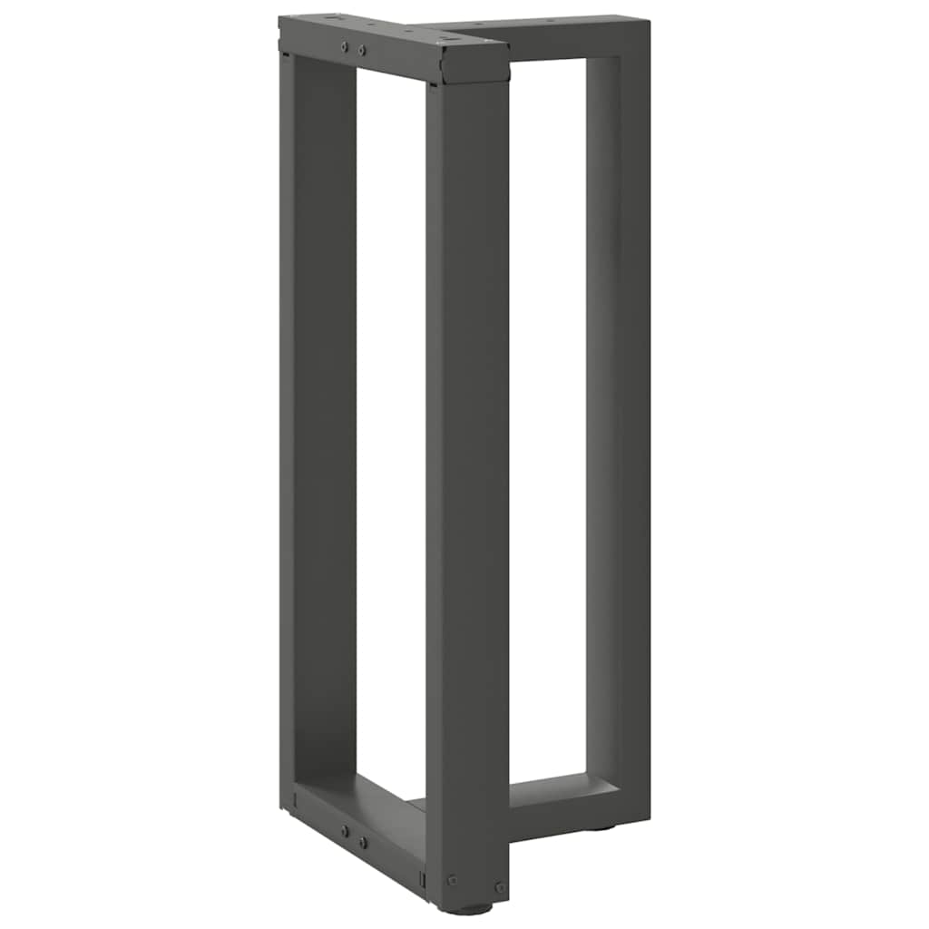 Pieds de table de bar en T, 2 pièces, anthracite, 50 x 35 x (90-91) cm, acier - XIOS
