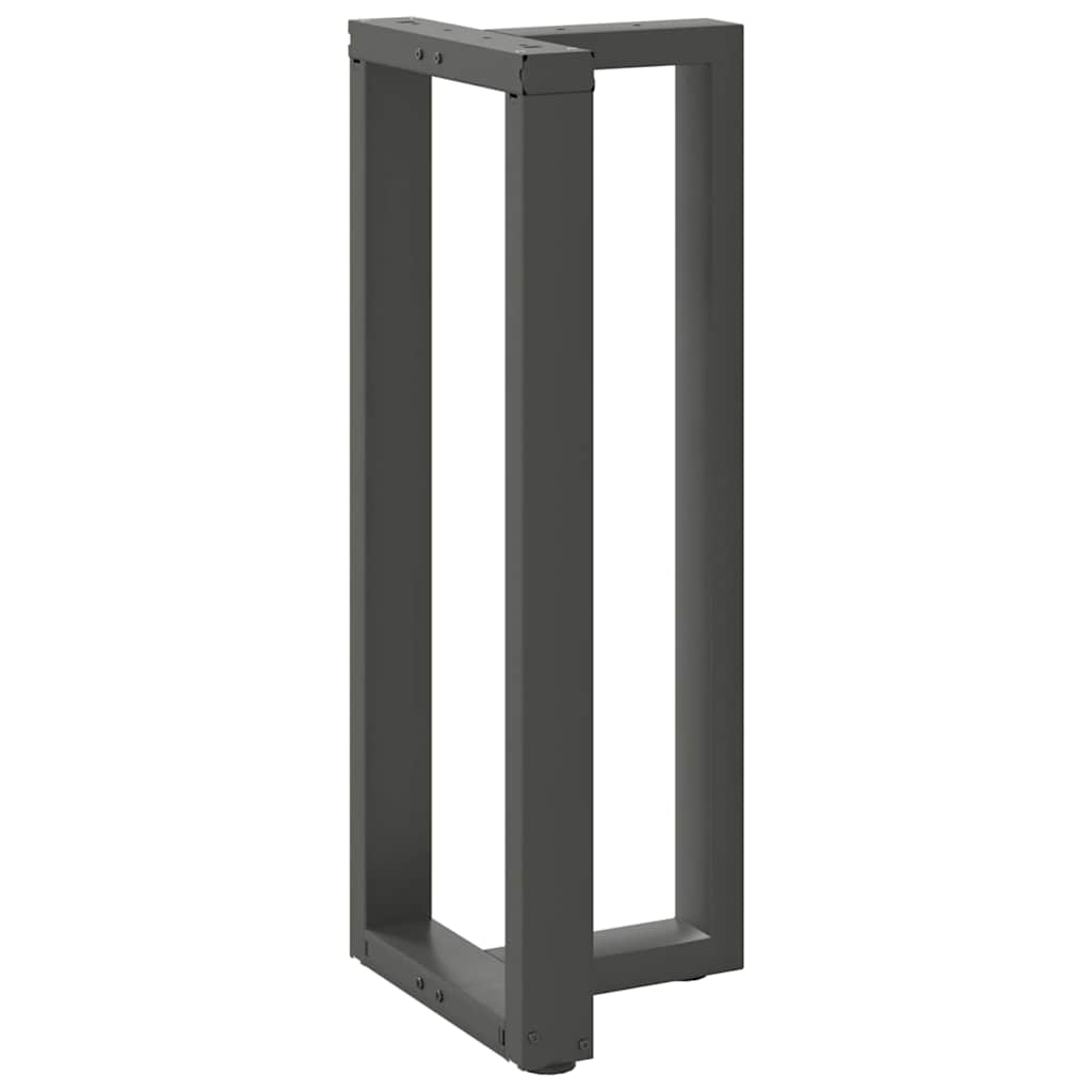 Pieds de table de bar en forme de T, 2 pièces, anthracite, 40 x 35 x (100-101) cm, acier - XIOS