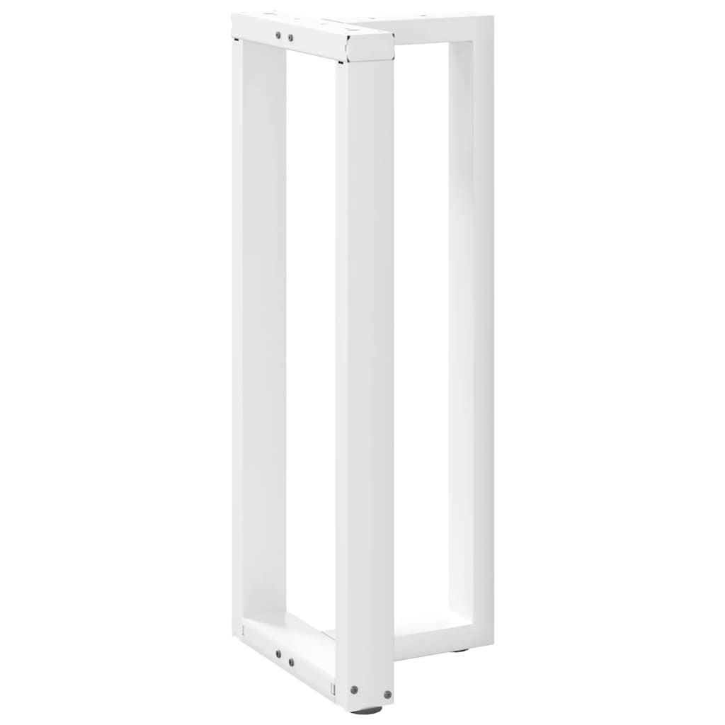 Pieds de table de bar en T, 2 pièces, blanc, 50 x 35 x (100-101) cm, acier - XIOS
