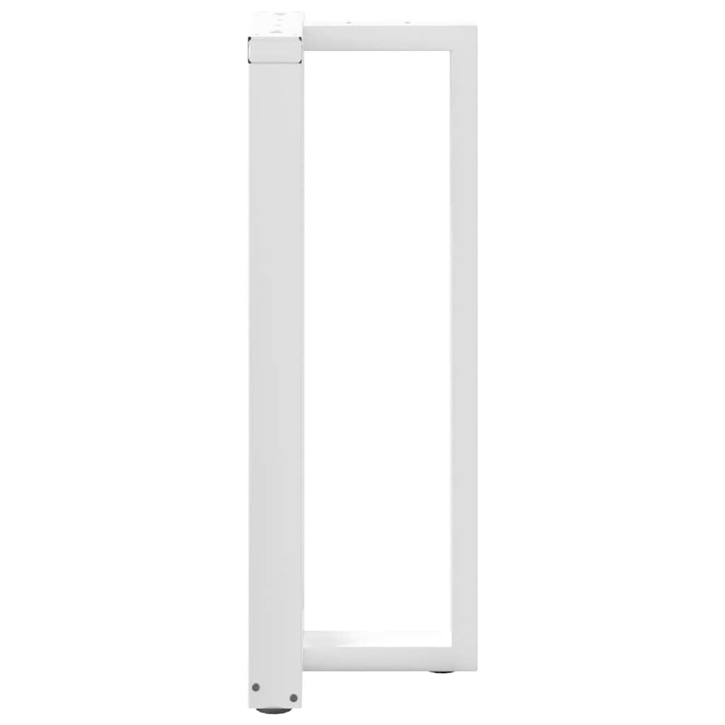 Pieds de table de bar en T, 2 pièces, blanc, 50 x 35 x (100-101) cm, acier - XIOS
