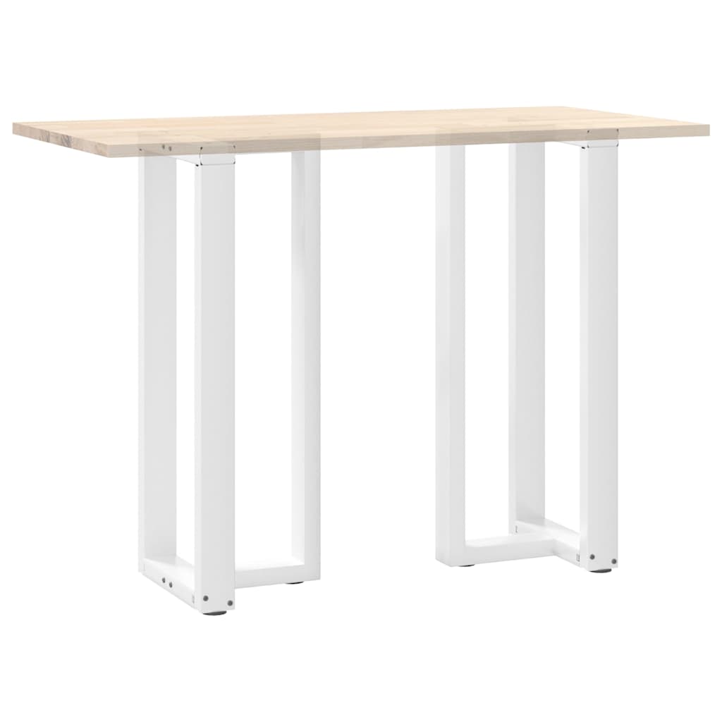 Pieds de table de bar en T, 2 pièces, blanc, 50 x 35 x (100-101) cm, acier - XIOS