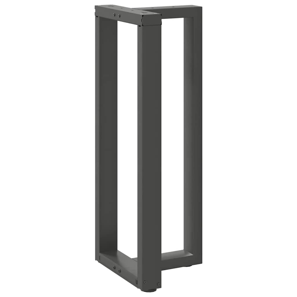 Pieds de table de bar en T, 2 pièces, anthracite, 50 x 35 x (100-101) cm, acier