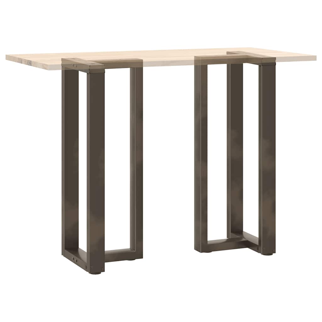 Pieds de table de bar en forme de T, 2 pièces, noir, 50 x 35 x (100-101) cm, acier - XIOS