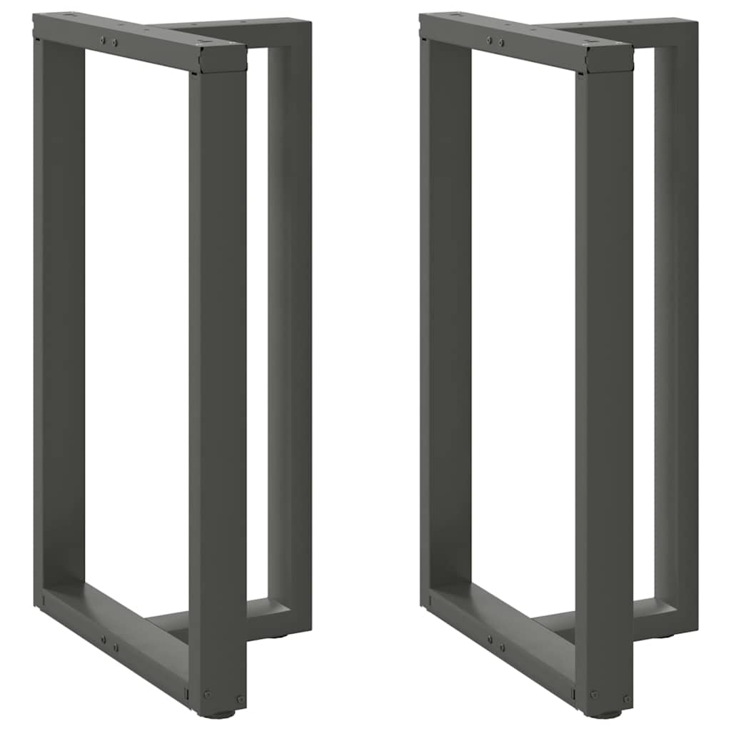 Pieds de table de bar en T, 2 pièces, anthracite, 60 x 35 x (100-101) cm, acier - XIOS