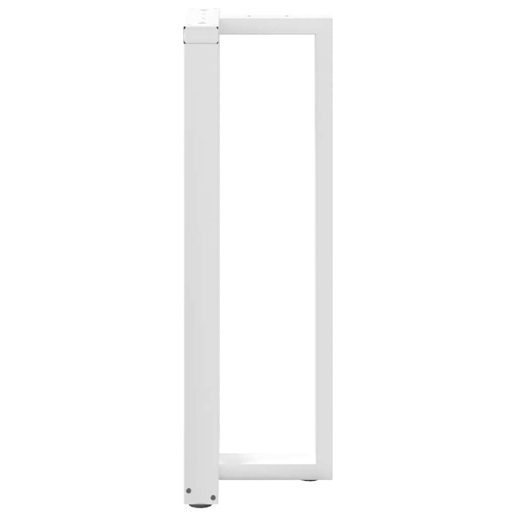 Pieds de table de bar en forme de T, 2 pièces, blanc, 40 x 35 x (110-111) cm, acier - XIOS