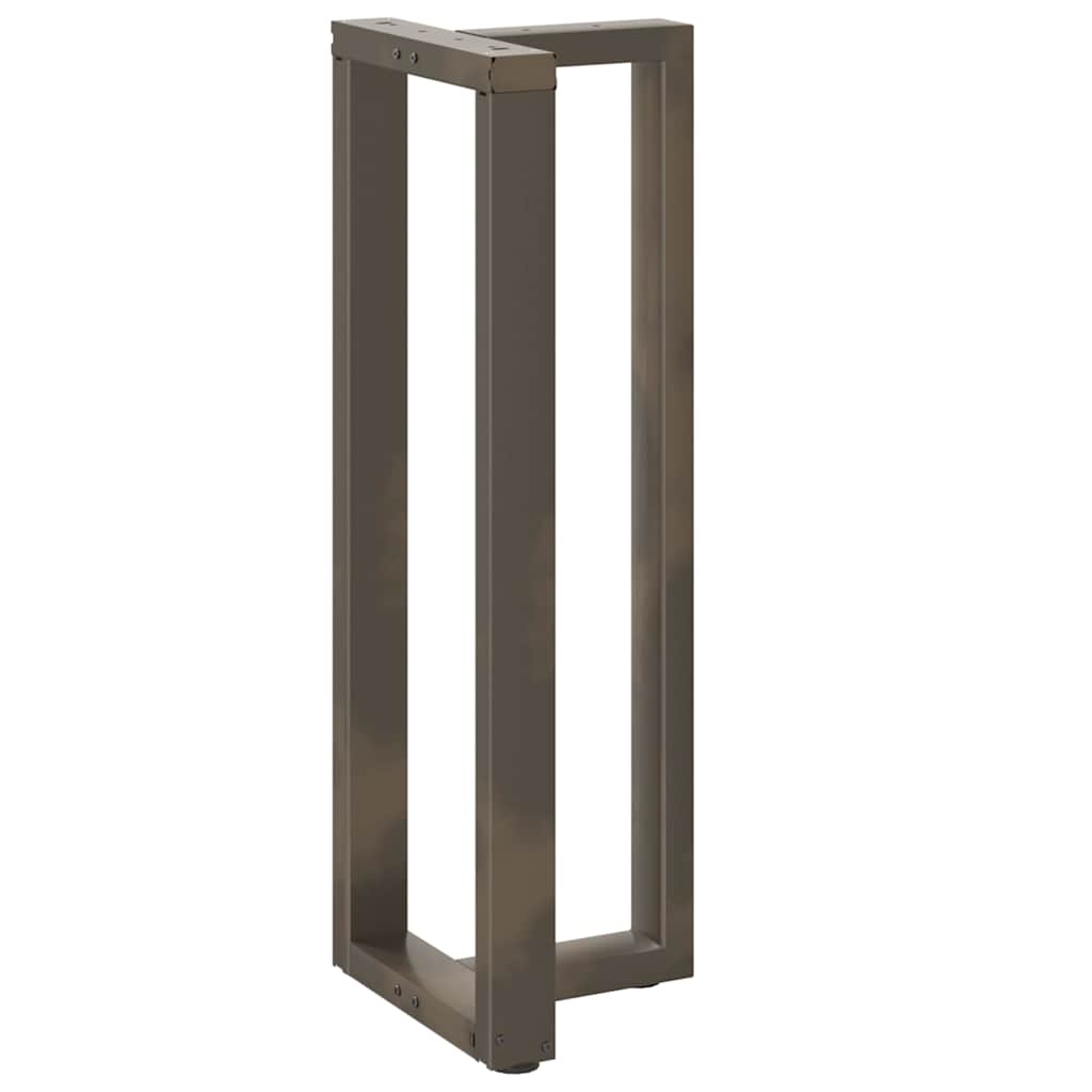 Pieds de table de bar en T, 2 pièces, noir, 40 x 35 x (110-111) cm, acier - XIOS