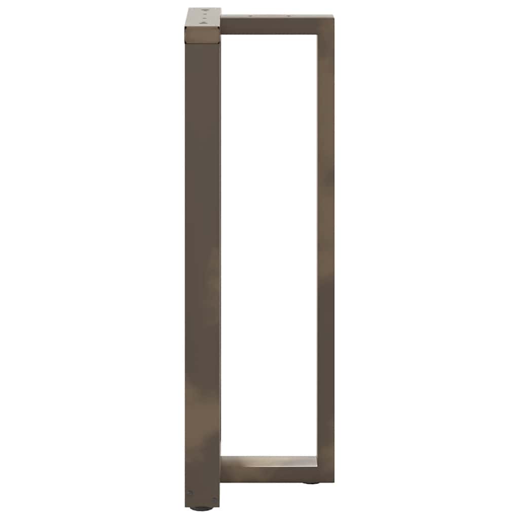 Pieds de table de bar en T, 2 pièces, noir, 40 x 35 x (110-111) cm, acier - XIOS
