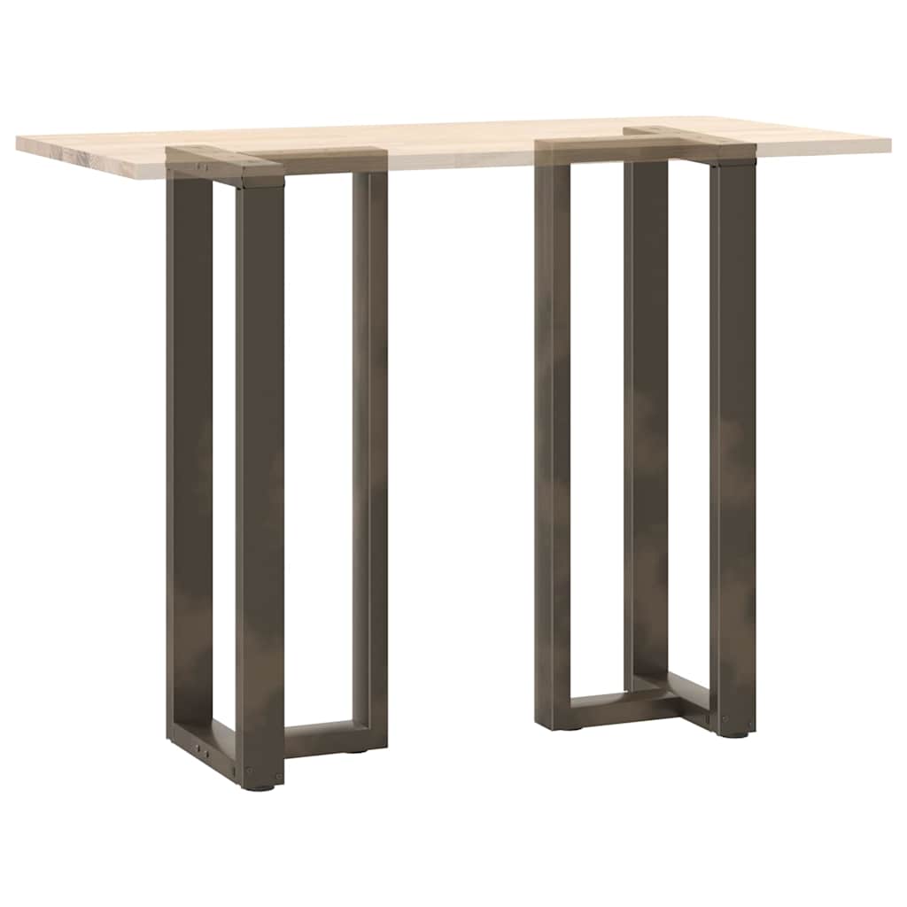 Pieds de table de bar en T, 2 pièces, noir, 40 x 35 x (110-111) cm, acier - XIOS