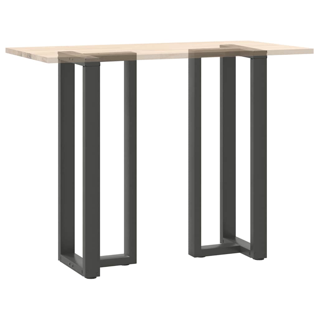 Pieds de table de bar en forme de T, 2 pièces, anthracite, 50 x 35 x (110-111) cm, acier - XIOS