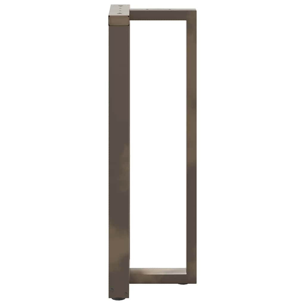 Pieds de table de bar en forme de T, 2 pièces, noir, 50 x 35 x (110-111) cm, acier - XIOS
