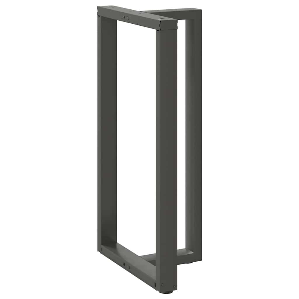 Pieds de table de bar en T, 2 pièces, anthracite, 60 x 35 x (110-111) cm, acier - XIOS