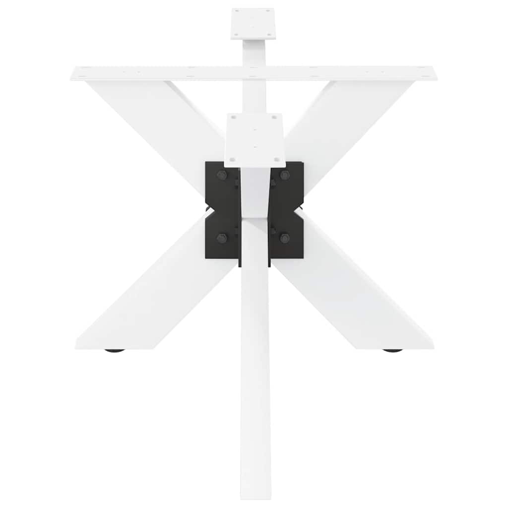 Pied de table basse en forme d'araignée, blanc, 98 x 58 x (42-43) cm, acier - XIOS