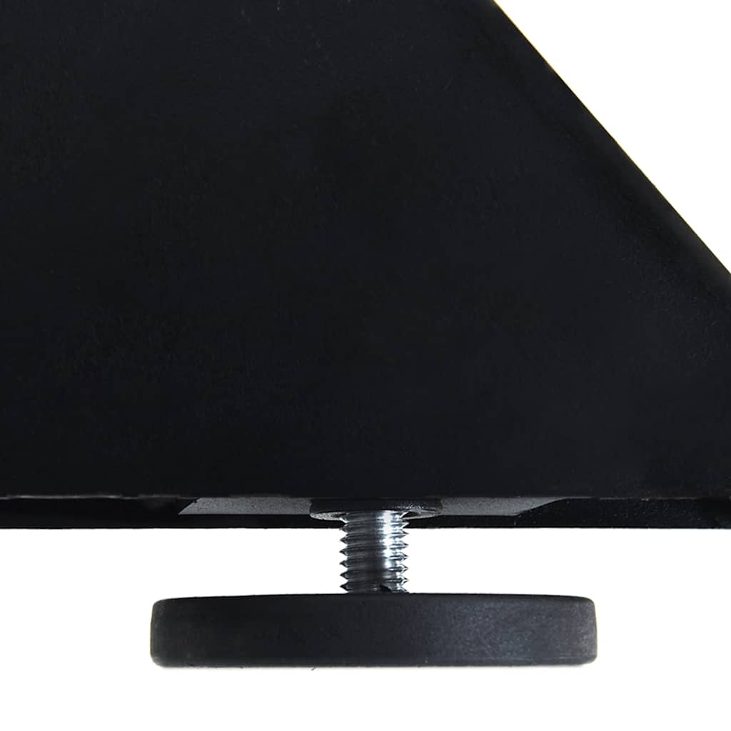 Pied de table à manger en forme d'araignée, noir, 120 x 68 x (72-73) cm, acier