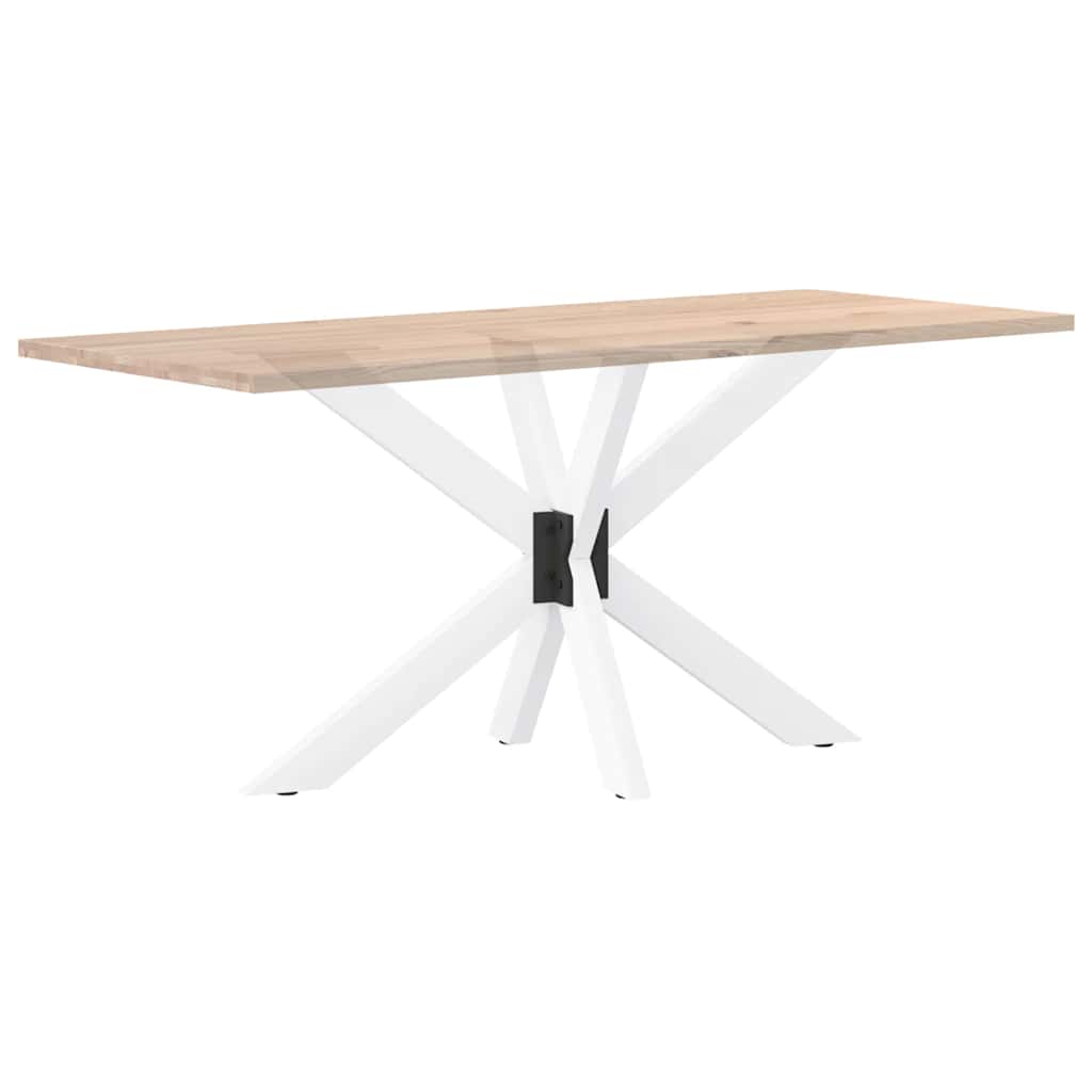 Pied de table à manger en forme d'araignée, blanc, 120 x 68 x (72-73) cm, acier