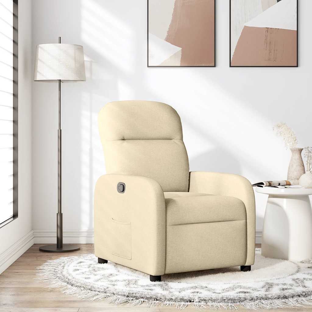 Fauteuil inclinable Crème Tissu - XIOS