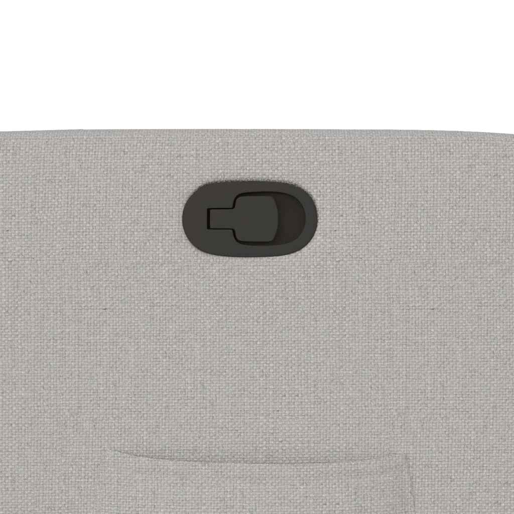 Fauteuil inclinable gris nuage tissu - XIOS